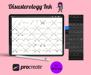 Swords Set 1 Procreate Brush Stamps, 54 Swords