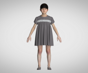 Kids Party Dress  | Marvelous | Blender