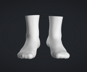 Socks-White  | Marvelous | Blender