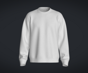 Sweatshirt-White  | Marvelous | Blender