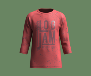 T-Shirt Three Quarter Sleeve-Log Jam  | Marvelous | Blender