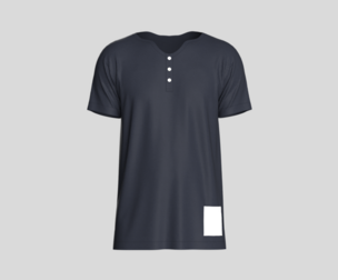 T-Shirt with Button  | Marvelous | Blender