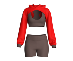 Yoga Hoodie With Shorts  | Marvelous | Blender