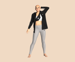 Adidas-Jacket and Legging with Side Bag-outfit | Marvelous | Blender