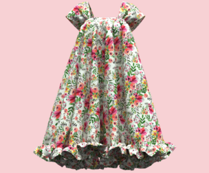 Short floral dress