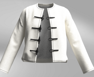 Womens leather jacket stuffed with fur