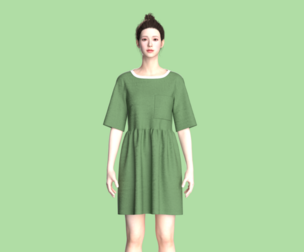 Cord T-Shirt Dress In Khaki | Marvelous | Blender