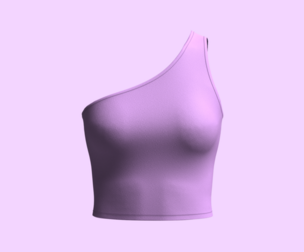 Asymmetric-One Shoulder Top  | Marvelous | Blender