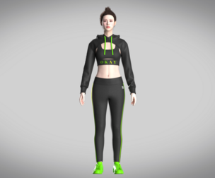 Girls Hoodie With Leggings  | Marvelous | Blender