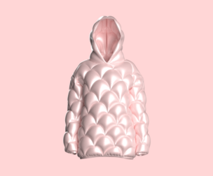 Girls Padded Hoodie  | Marvelous | Blender