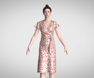Ladies Wrap Dress  | Marvelous | Blender