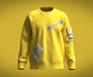 Men Raglan Sweatshirts - Zip With Pocket  | Marvelous | Blender