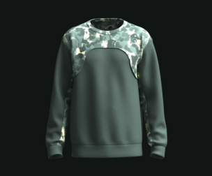 Men Sweatshirt With Camo Print  | Marvelous | Blender