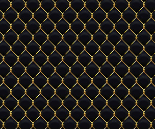 Golden Metal Fence, Seamless Gold Luxurious Pattern Ornamental, Rich Texture