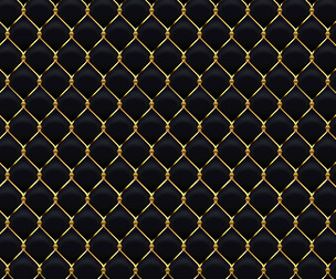 Golden Metal Fence, Seamless Gold Luxurious Pattern Ornamental, Rich Texture