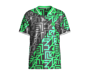 Soccer Black And Green Jersey-Away Kit  | Marvelous | Blender