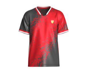 Soccer Red And Black Jersey-Home Kit  | Marvelous | Blender