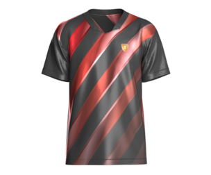 Soccer Red And Black Jersey-Home Kit V2 | Marvelous | Blender