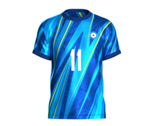 Soccer Football Blue Jersey Player-11 | Marvelous | Blender