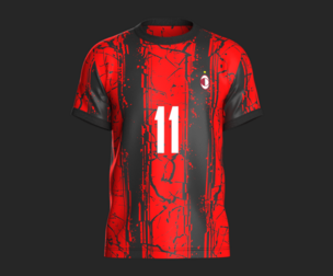 Soccer Football Fire Red color Jersey Player-11 | Marvelous | Blender
