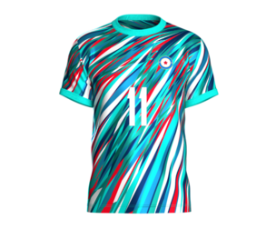 Soccer Football Multi color Jersey Player-11 | Marvelous | Blender