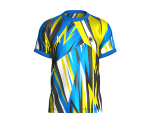 Soccer Football Mustard Yellow With Blue Jersey Player-11 | Marvelous | Blender