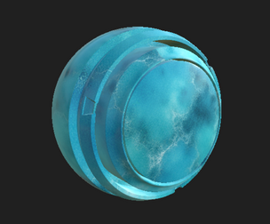 Turquoise marble material Adobe Substance
