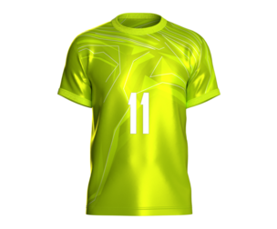 Soccer Football Neon Green color Jersey Player-11 | Marvelous | Blender