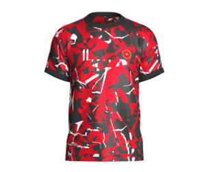 Soccer Football Red and Ash color Jersey Player-11 | Marvelous | Blender