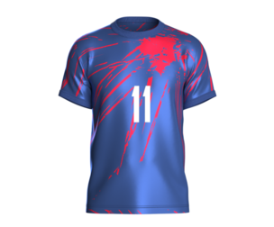 Soccer Football Red and Blue color Jersey Player-11 | Marvelous | Blender