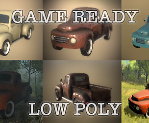 Game Ready Old Pickup Truck
