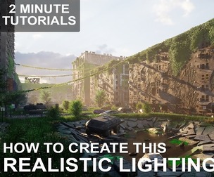 How to create this realistic lighting in Unreal Engine Under 2 mins