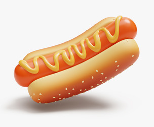 Hot Dog Stylized