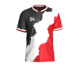 Soccer Black and Red Jersey Player-04 | Marvelous | Blender