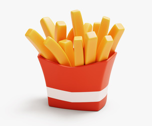 French Fries Stylized