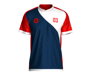 Soccer Blue And Red Jersey Player-03 | Marvelous | Blender