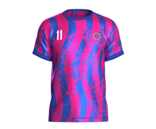 Soccer Blue And Red Jersey Player-11 | Marvelous | Blender