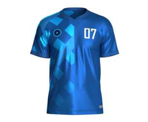 Soccer Blue Jersey Player-07 | Marvelous | Blender