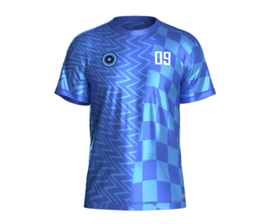 Soccer Blue Jersey Player-09 | Marvelous | Blender