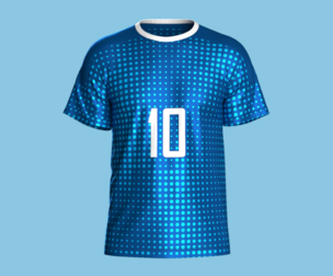 Soccer Blue Jersey Player-10 | Marvelous | Blender