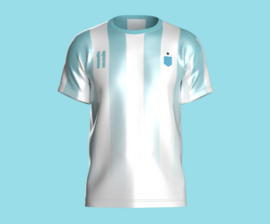 Soccer Blue Sports Jersey Player-11 | Marvelous | Blender