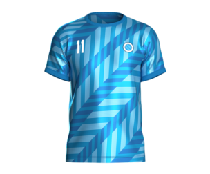 Soccer Blue Stripe Jersey Player-11 | Marvelous | Blender
