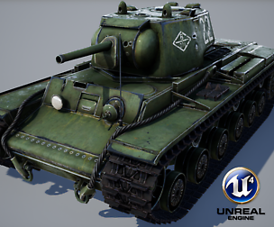 KV-1 ussr Tank - game model
