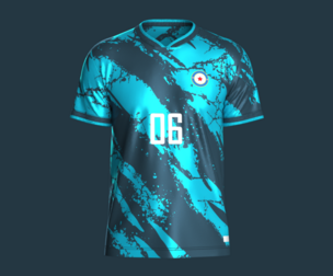 Soccer Dark Blue jersey Player-06 | Marvelous | Blender