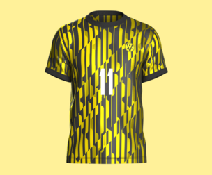 Soccer Football Ash and Yellow Jersey Player-11 | Marvelous | Blender