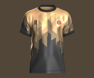 Soccer Football Black and Brown Jersey Player-11 | Marvelous | Blender