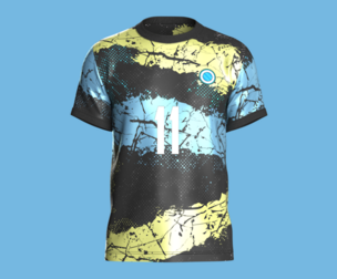 Soccer Football Black Jersey Player-11 | Marvelous | Blender