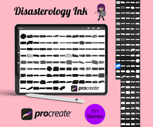 Paint Brush Swatches Set 4 Procreate Brush Stamps, 111 Swatches