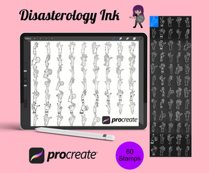 Halloween Hands Set 1 Procreate Brush Stamps, 60 Spooky Hands