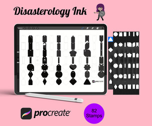 Label Tags Set 2 Procreate Brush Stamps, 82 Label Tags